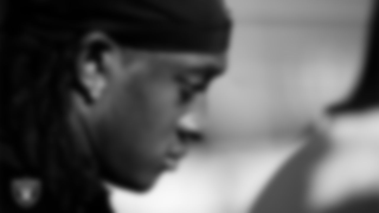 Las Vegas Raiders safety Terrell Edmunds (28) during practice at Intermountain Health Performance Center.