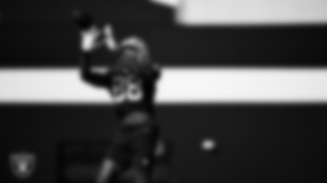 Las Vegas Raiders wide receiver Justin Shorter (88) during practice at Intermountain Health Performance Center.