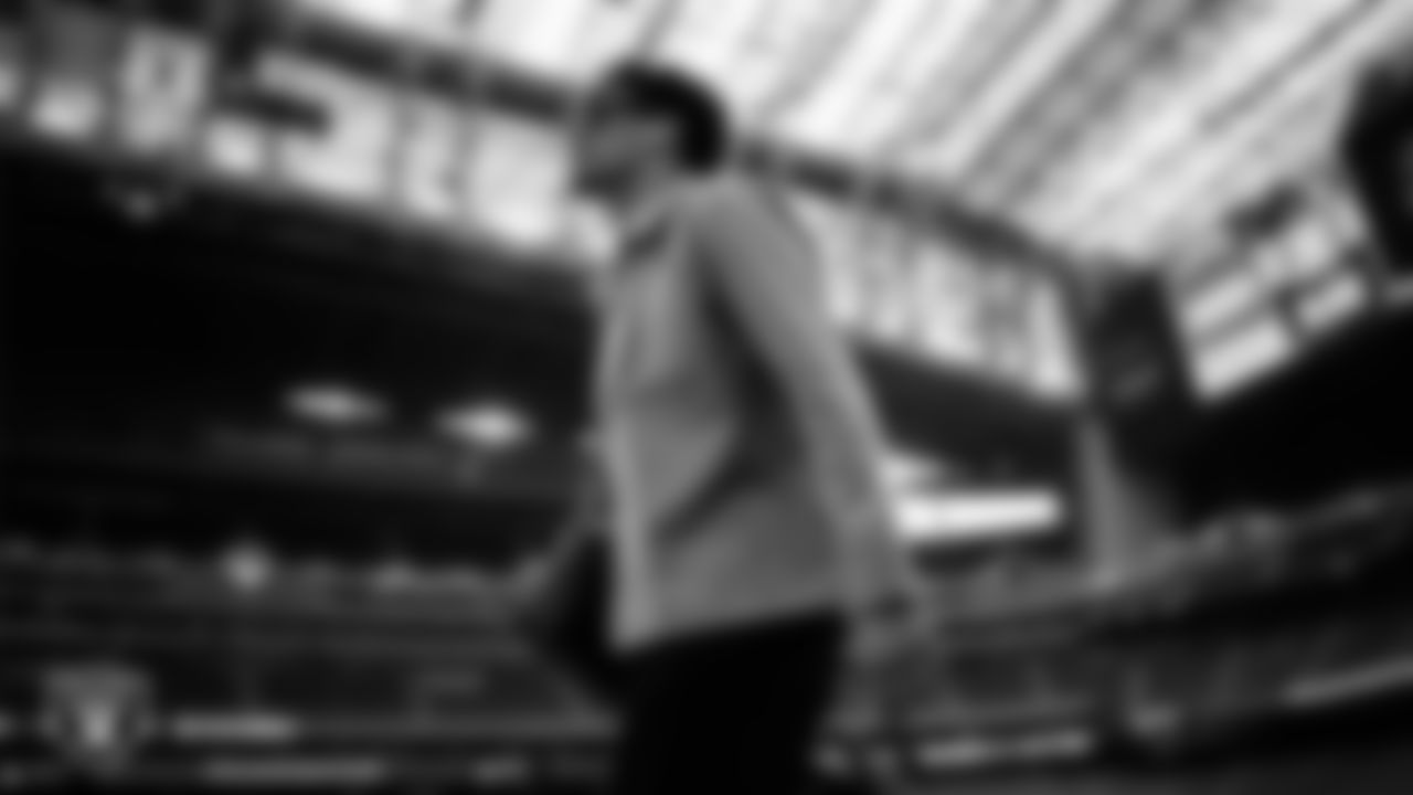 Las Vegas Raiders safety Isaiah Pola-Mao (20) arrives to the regular season away game against the Houston Texans at NRG Stadium.