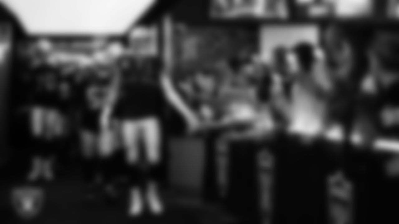 Las Vegas Raiders defensive end Maxx Crosby (98) walks down the tunnel before the regular season home game against the Denver Broncos at Allegiant Stadium.