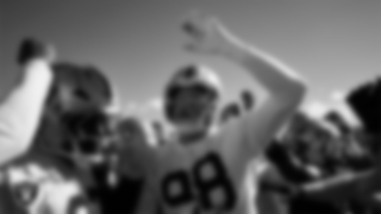 Las Vegas Raiders defensive end Maxx Crosby (98) during practice at Intermountain Health Performance Center.