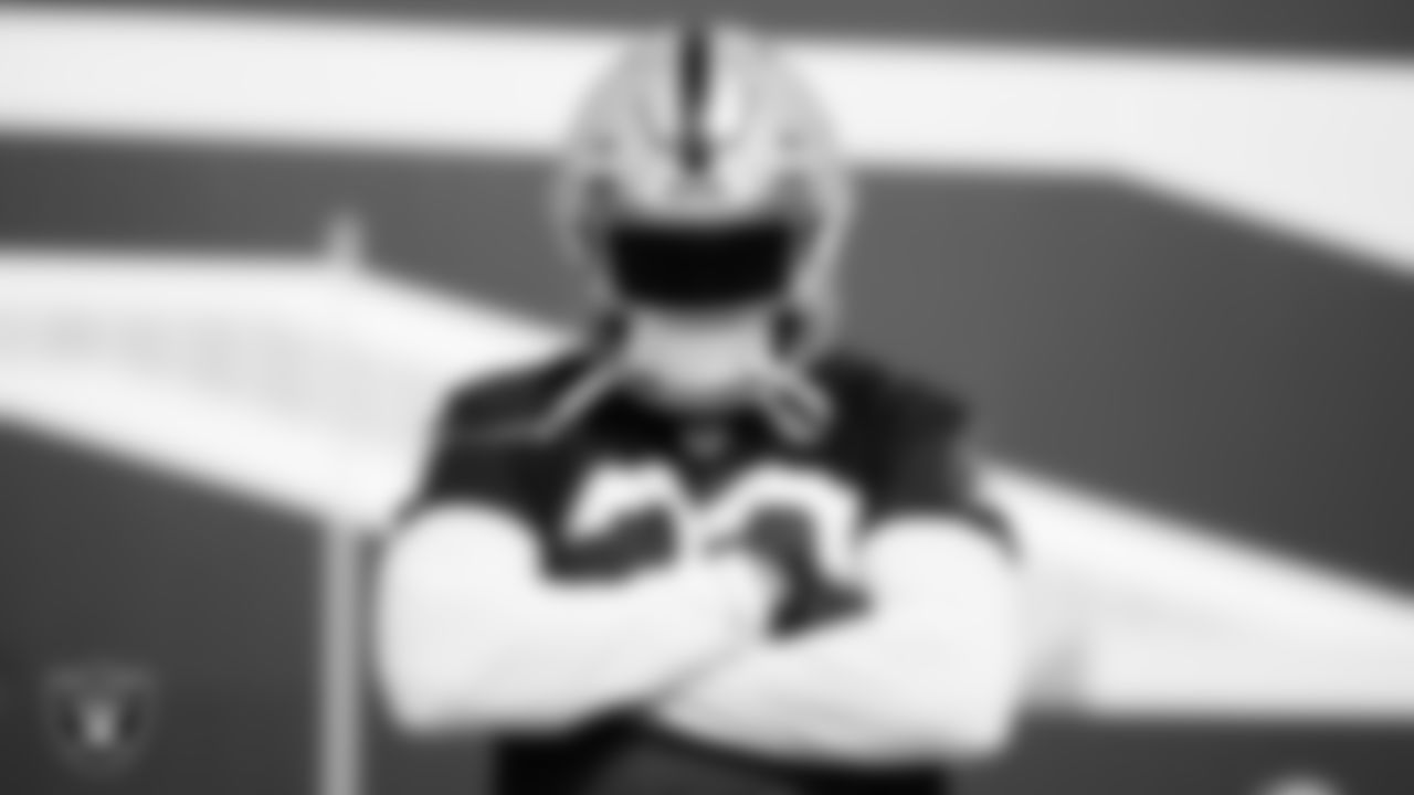 Las Vegas Raiders linebacker Jamal Adams (33) during practice at Intermountain Health Performance Center.