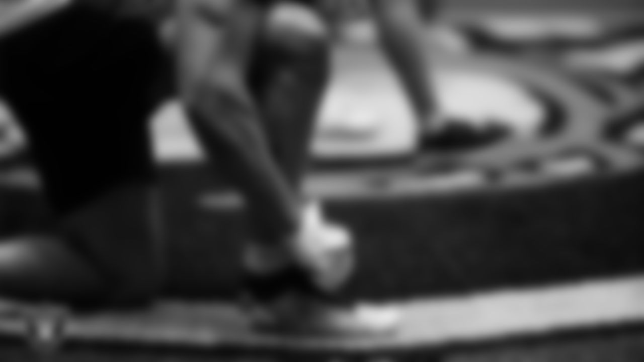 Las Vegas Raiders tight end Carter Runyon (46) during practice at Intermountain Health Performance Center.