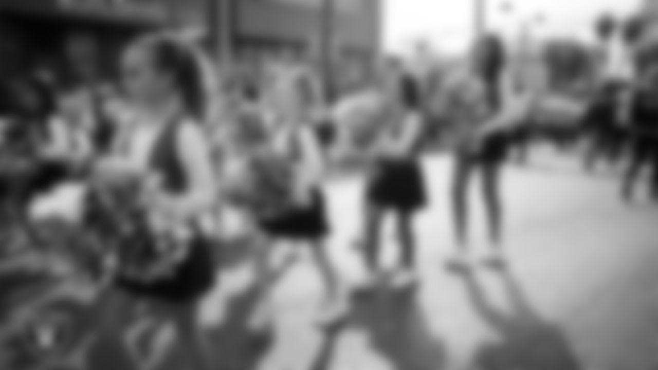 The Junior Raiderettes during the Veterans Day Parade in Downtown Las Vegas.