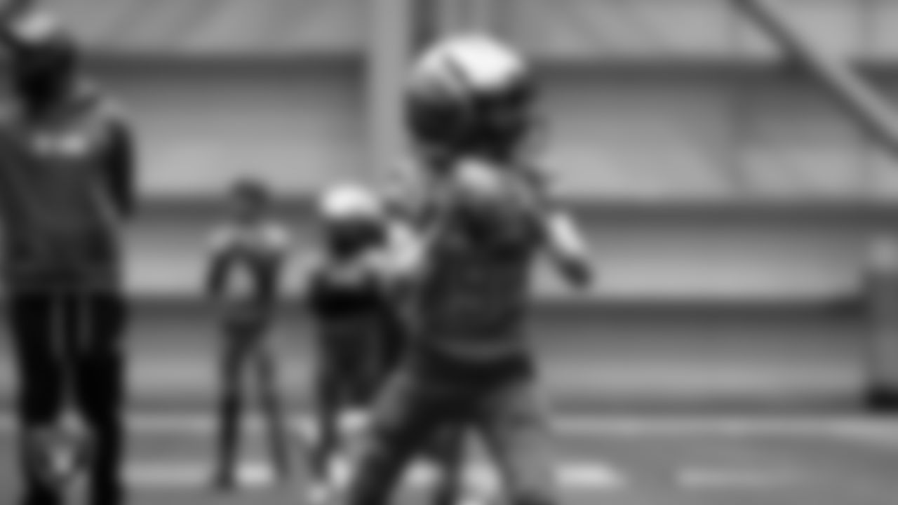 An athlete during an open practice at Intermountain Health Performance Center.