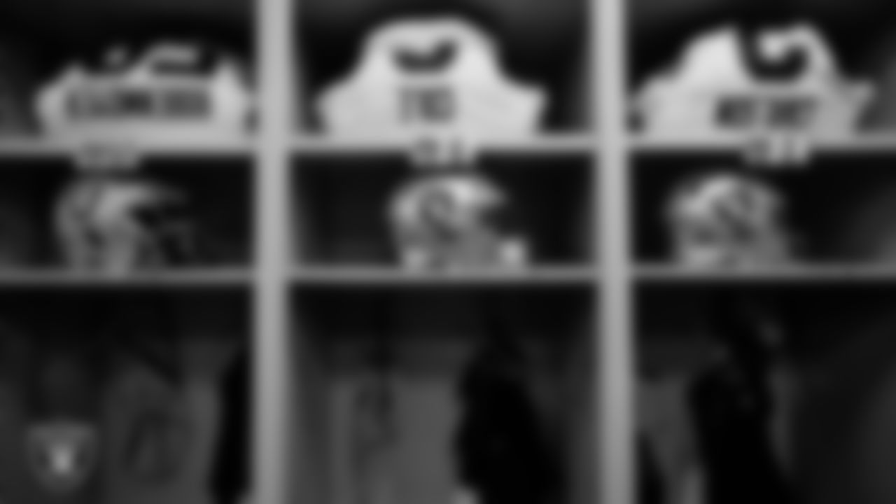 The locker room prior to the Las Vegas Raiders' arrival for their preseason away game against the Minnesota Vikings at U.S. Bank Stadium.