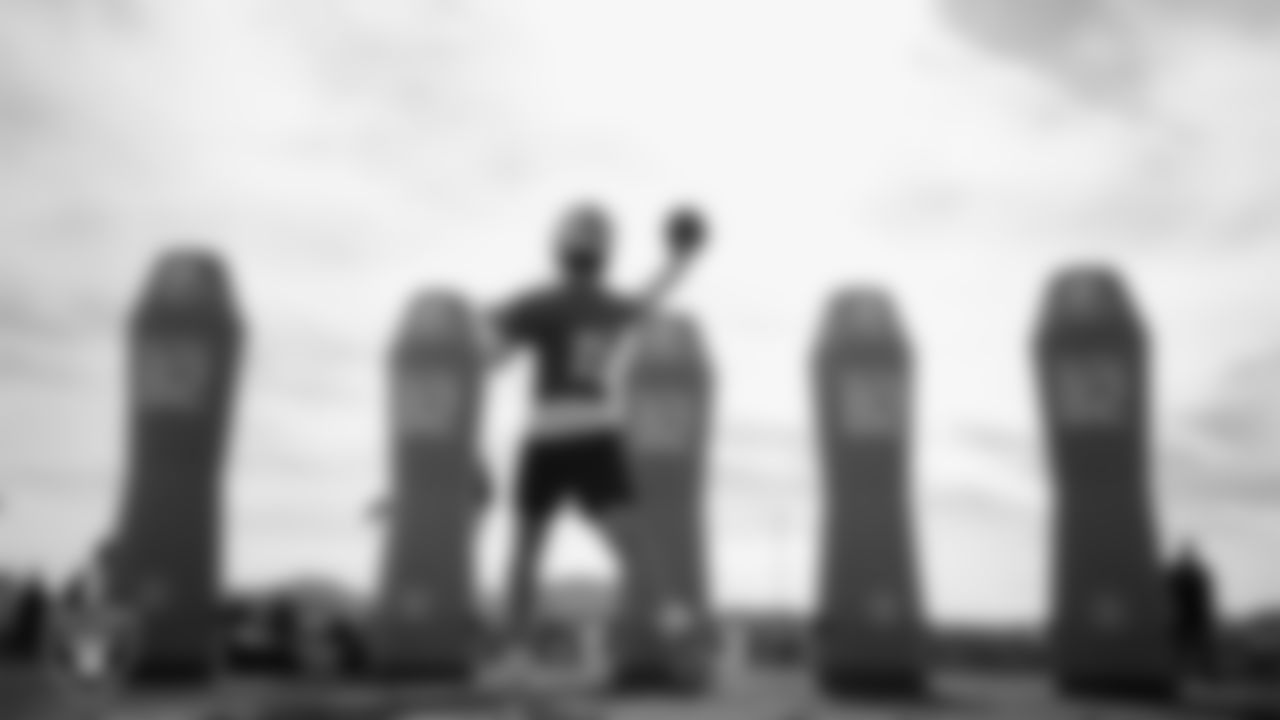 Las Vegas Raiders quarterback Kenny Pickett (15) during practice at Intermountain Health Performance Center.