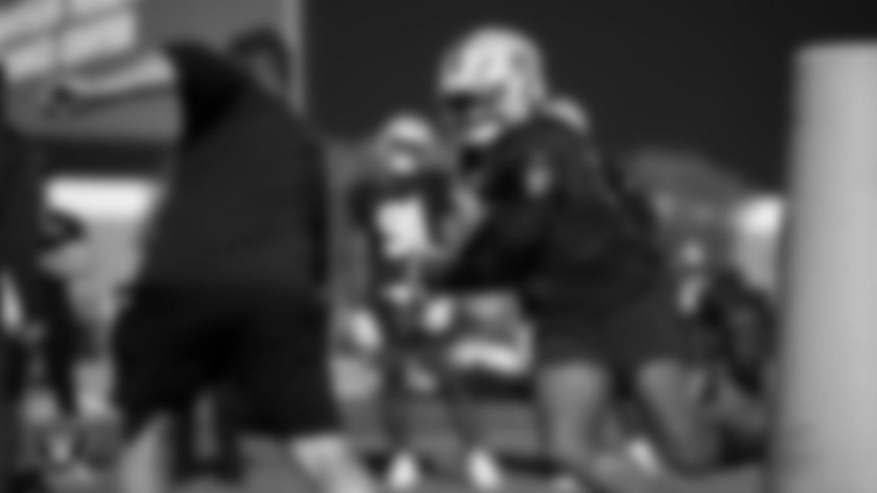 Las Vegas Raiders defensive end Malcolm Koonce (51) during practice at Intermountain Health Performance Center.