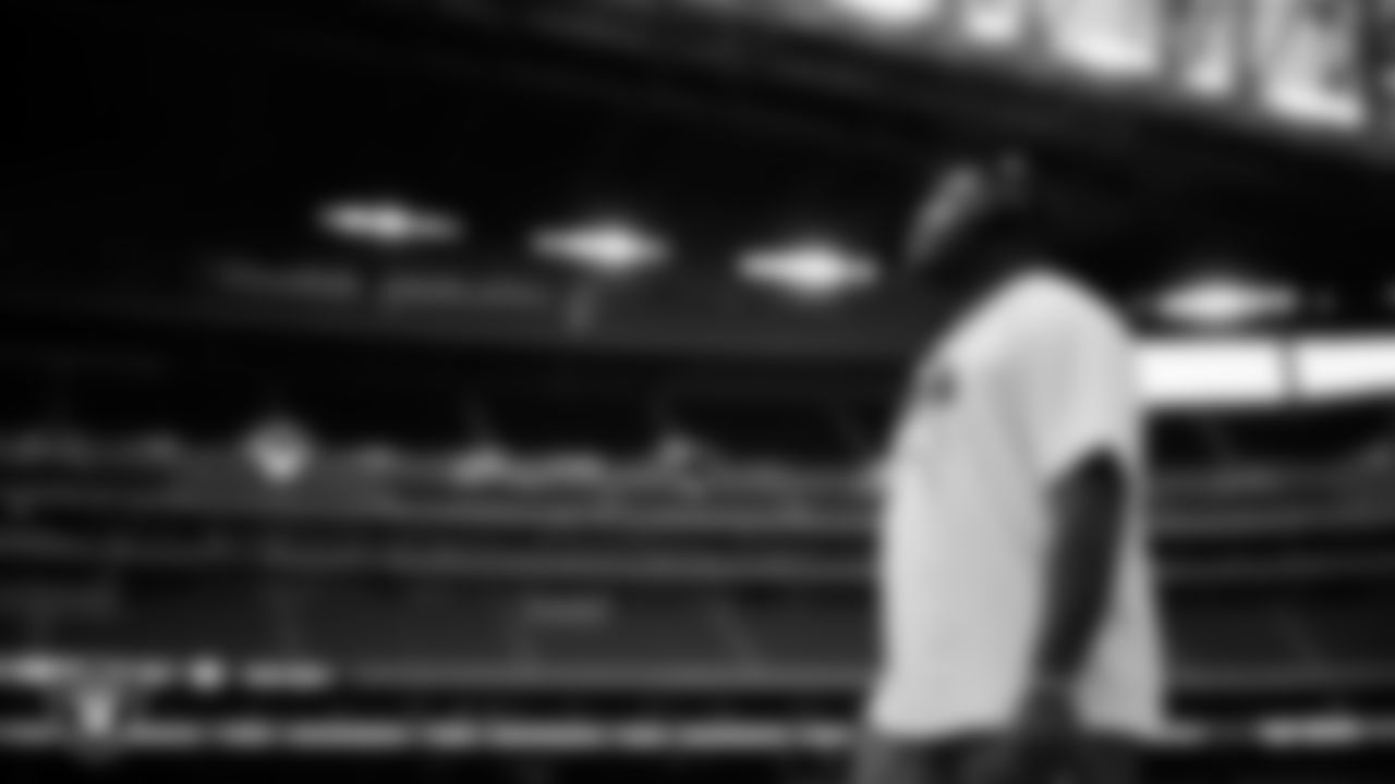 Las Vegas Raiders defensive tackle Brodric Martin (93) arrives to the regular season away game against the Houston Texans at NRG Stadium.