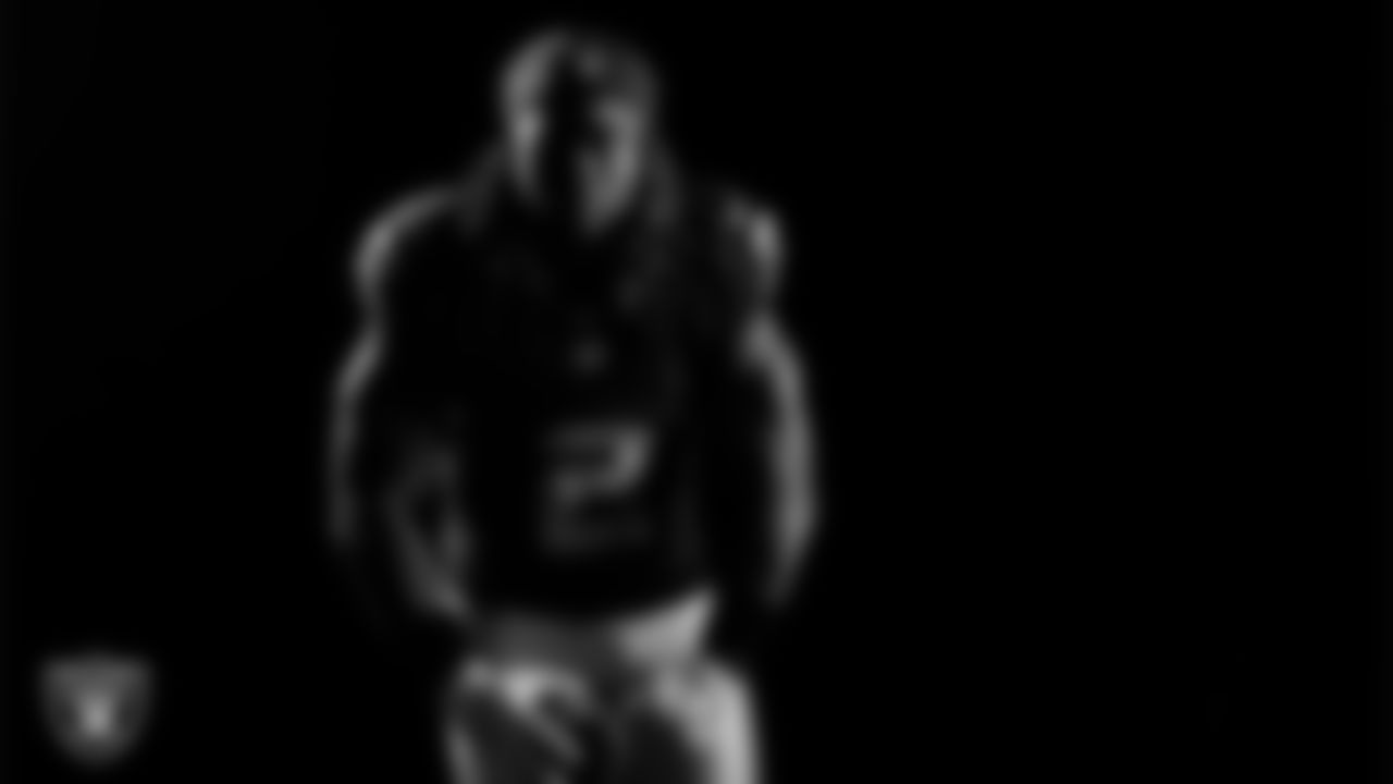 Las Vegas Raiders running back Ashton Jeanty (2) poses for a photo at the 2025 Raiders Media Day.