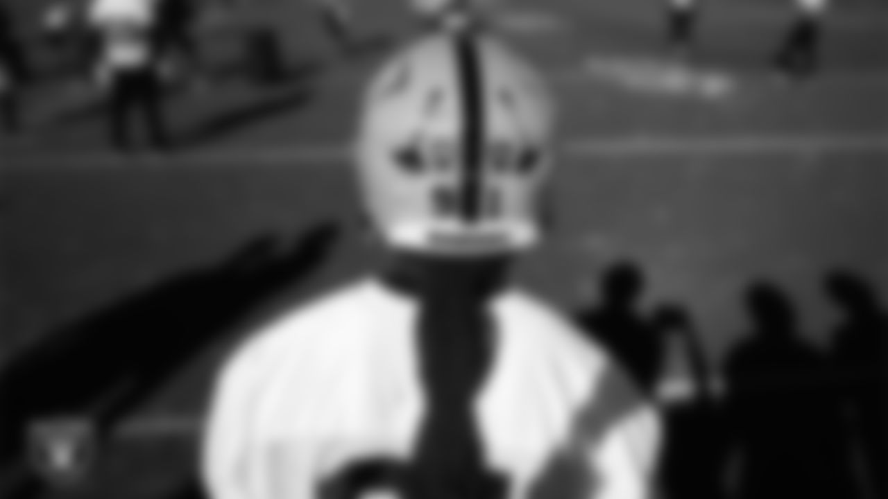 Las Vegas Raiders defensive end Jahfari Harvey (91) during practice at Intermountain Health Performance Center.