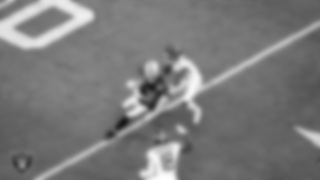 Las Vegas Raiders wide receiver Jakobi Meyers (16) during the regular season home game against the Tennessee Titans at Allegiant Stadium.