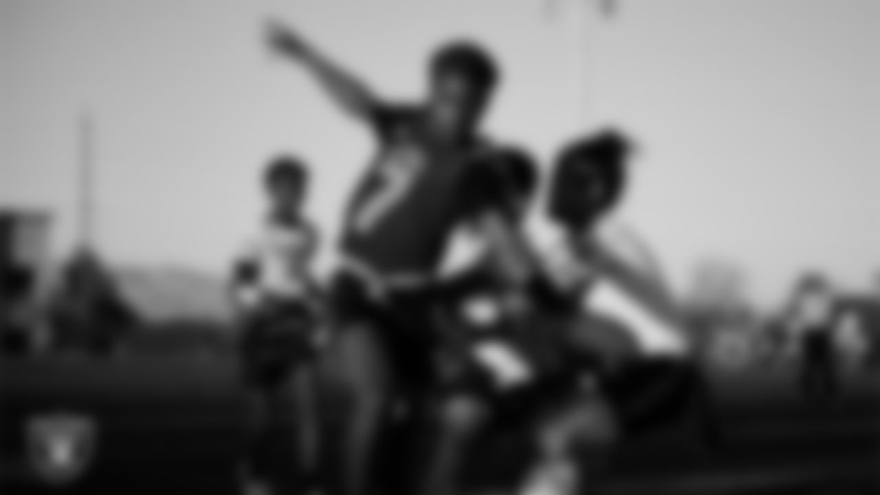 Athletes compete in a 2025 Middle School Flag Football Championship game at All American Park.