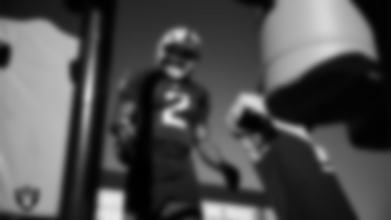 Las Vegas Raiders running back Ashton Jeanty (2) during practice at Intermountain Health Performance Center.