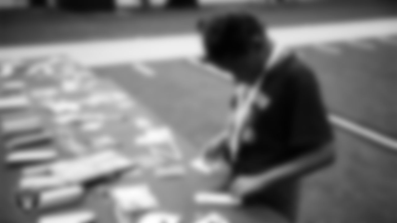 A student enjoys an activity during a Raiders Youth Holiday Party at Intermountain Health Performance Center.