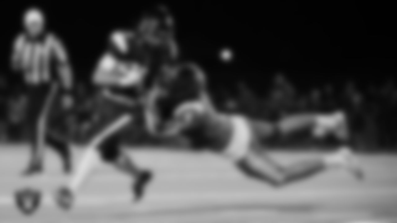 Moapa Valley High School hosts Virgin Valley High School during the Las Vegas Raiders' Football Showcase game at Moapa Valley High School.