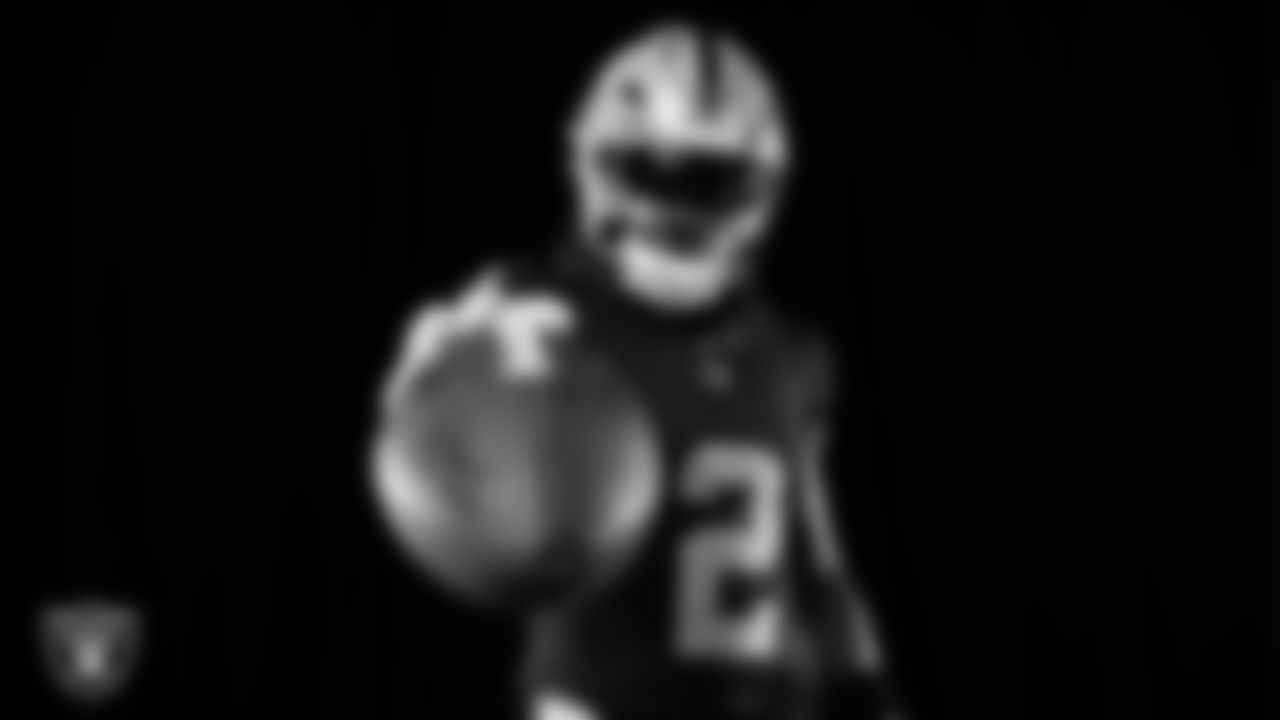 Las Vegas Raiders running back Ashton Jeanty (2) poses for a photo at the 2025 Raiders Media Day.