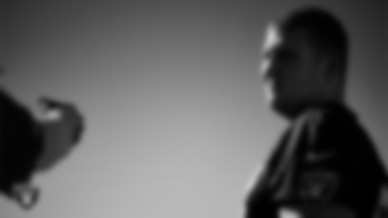 Las Vegas Raiders center Will Putnam (67) during practice at Intermountain Health Performance Center.