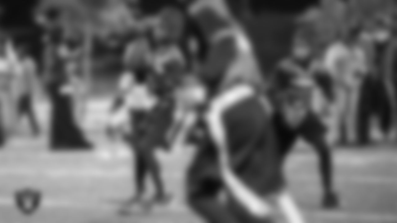 Athletes from the East Division and West Division of the City of Las Vegas Silver and Black Youth Flag Football League compete in the championship game at All American Park.