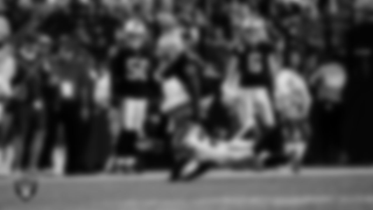 Las Vegas Raiders running back Raheem Mostert (31) during the regular season home game against the Denver Broncos at Allegiant Stadium.