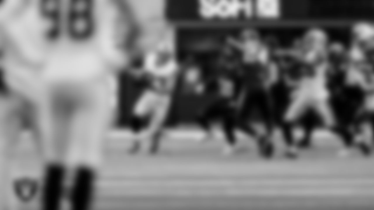 Las Vegas Raiders running back Dylan Laube (23) during the regular season away game against the Los Angeles Chargers at SoFi Stadium.