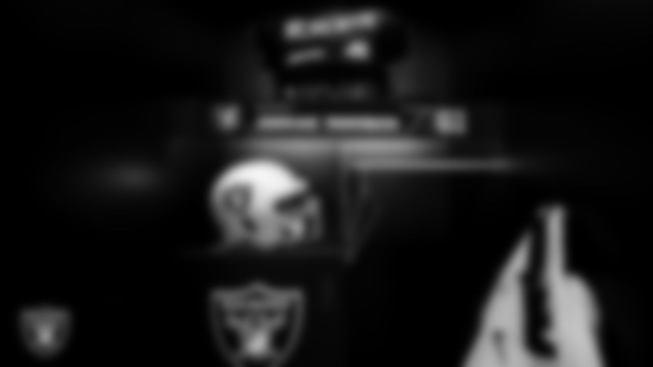 The locker room prior to the Las Vegas Raiders' arrival for their regular season home game against the Denver Broncos at Allegiant Stadium.