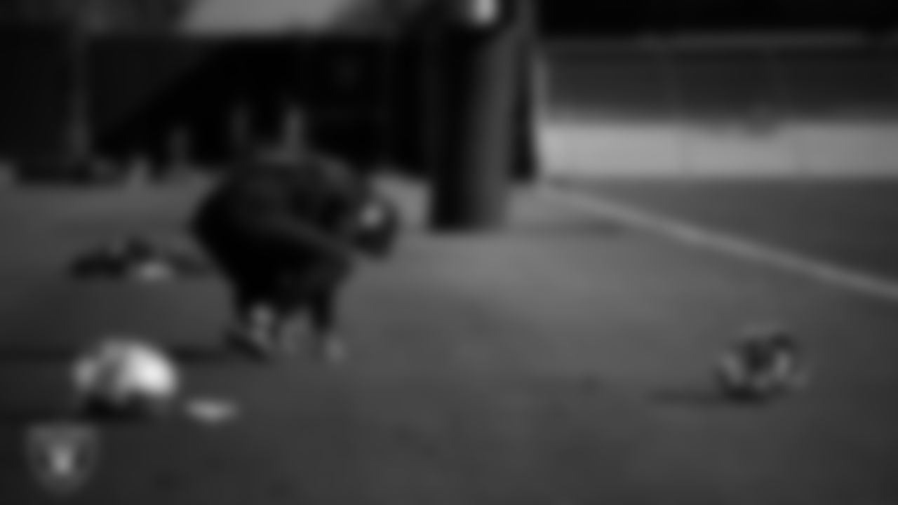 Las Vegas Raiders running back Zamir White (3) during practice at Intermountain Health Performance Center.