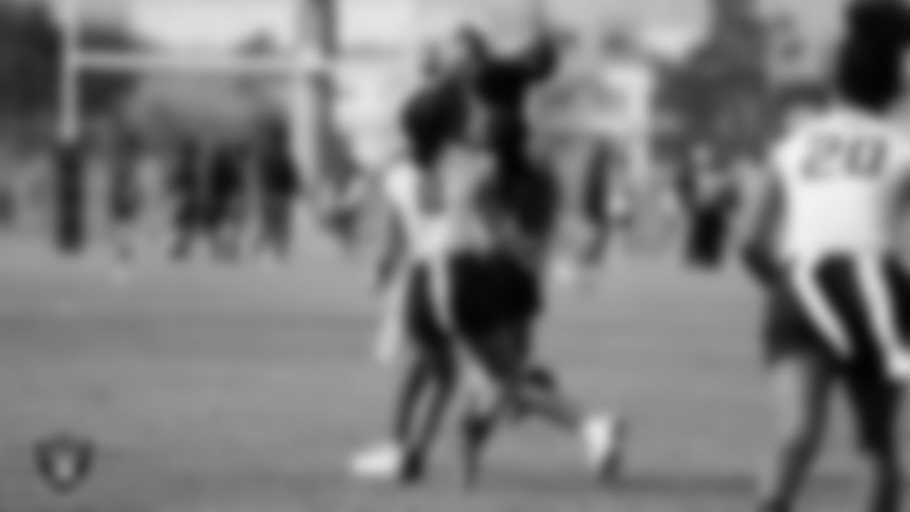 Athletes take part in a round robin flag football tournament during the NRL Gala Day flag football tournament at Silver Bowl Park.