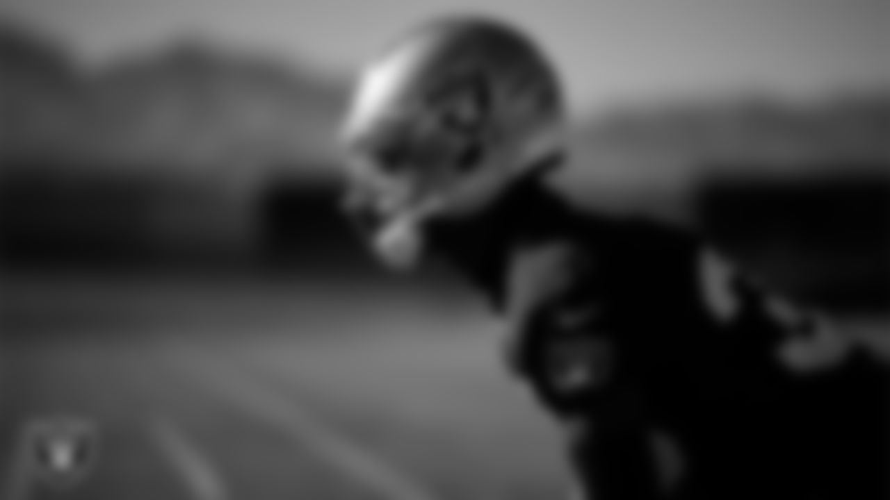 Las Vegas Raiders cornerback Darnay Holmes (30) during practice at Intermountain Health Performance Center.