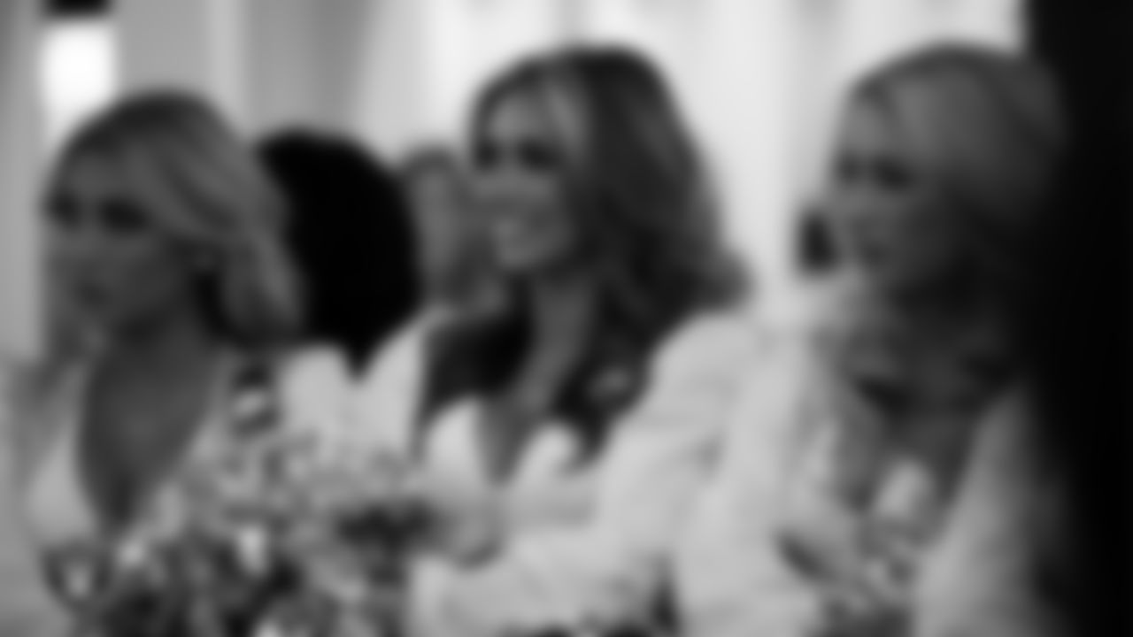 Raiderette Shelby in the locker room before the regular season home game against the Jacksonville Jaguars at Allegiant Stadium.
