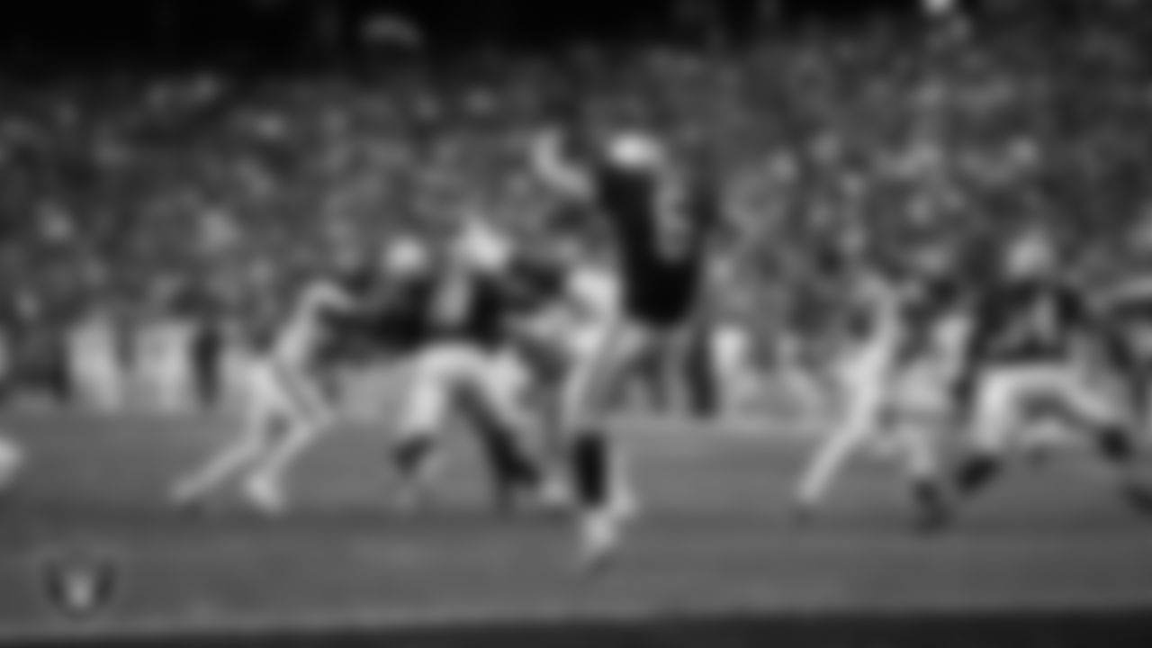 Las Vegas Raiders punter AJ Cole (6) punts during the regular season home game against the Houston Texans at Allegiant Stadium, Sunday, October 23, 2022, in Las Vegas, Nev.