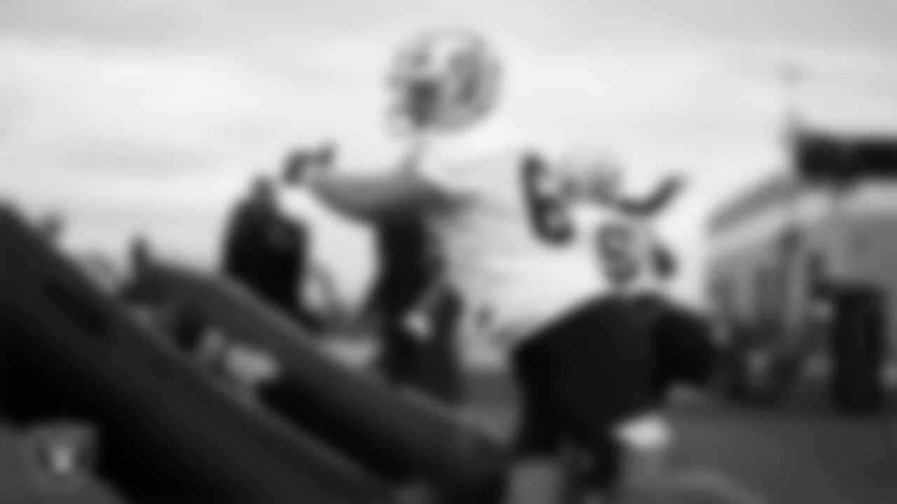 Las Vegas Raiders defensive tackle Treven Ma'ae (68) during practice at Intermountain Health Performance Center.