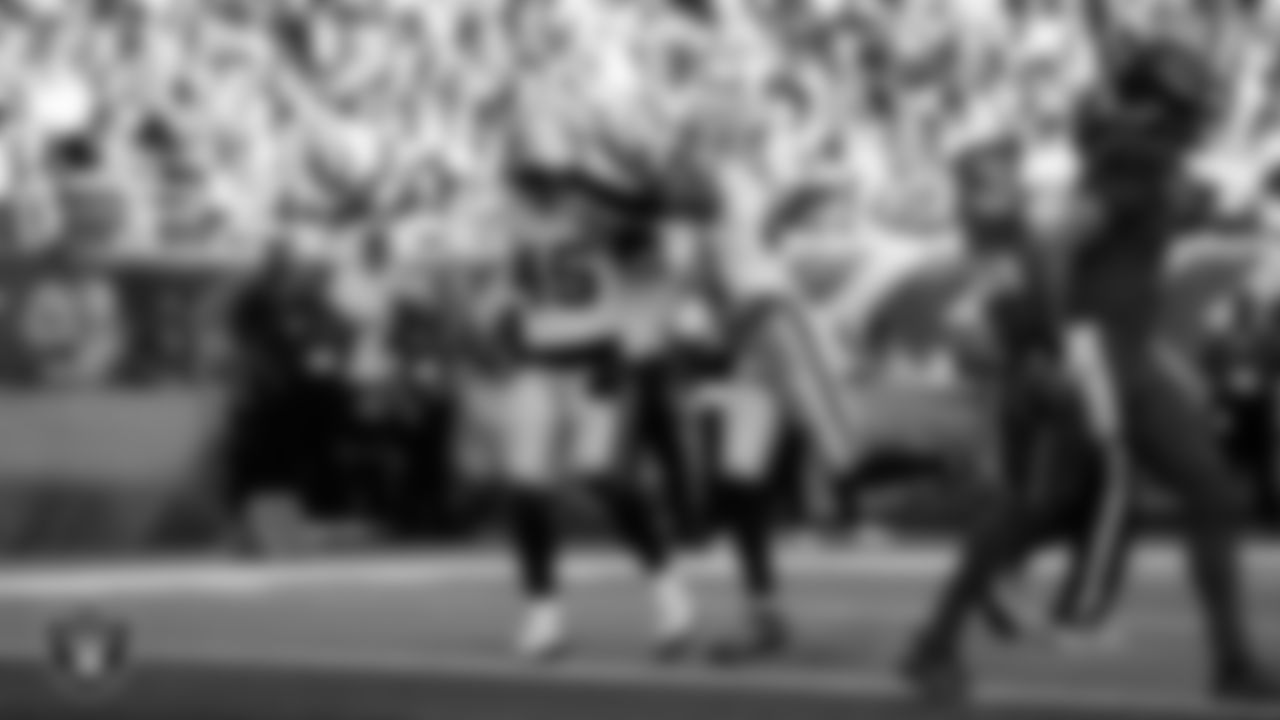Las Vegas Raiders linebacker Devin White (45) and cornerback Greedy Vance (41) during the regular season away game against the Houston Texans at NRG Stadium.