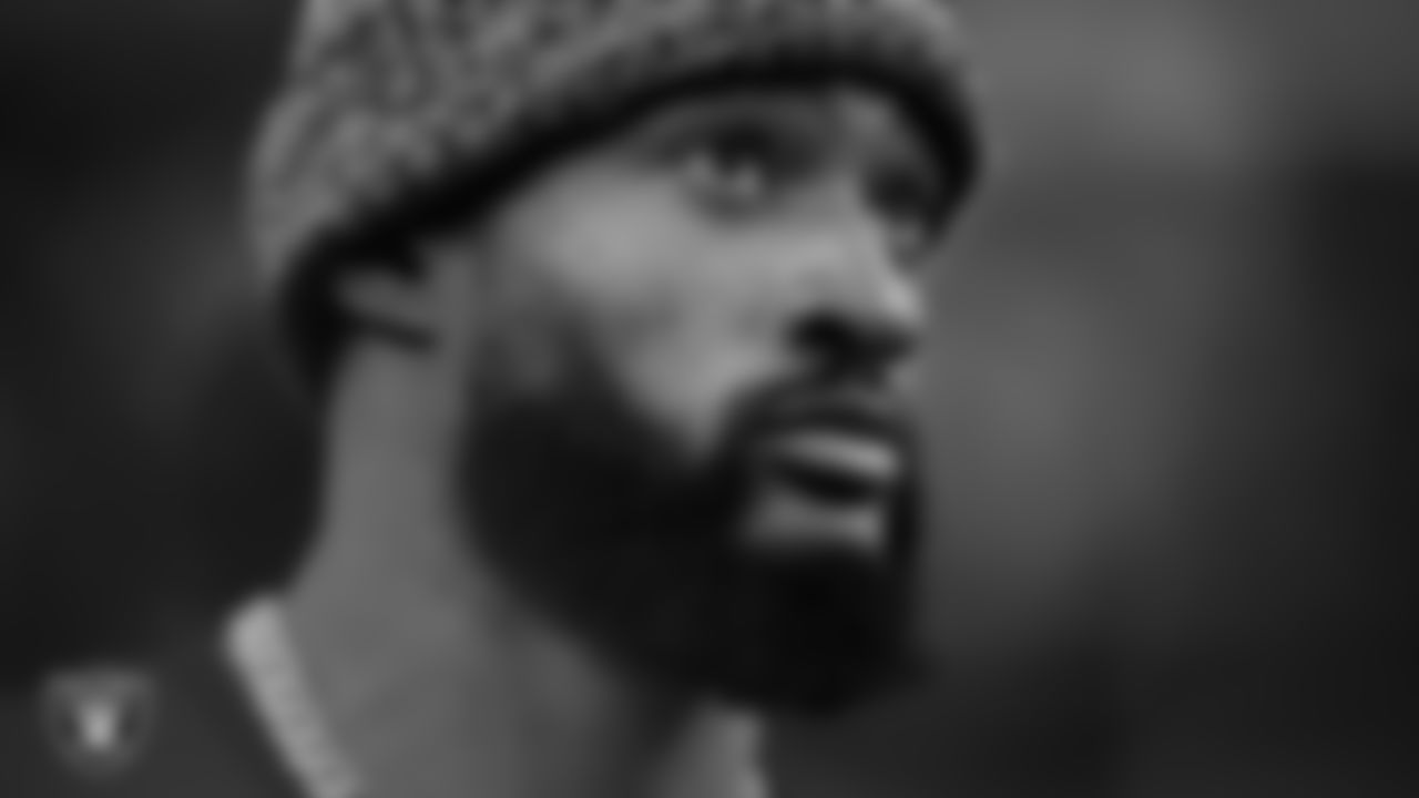 Las Vegas Raiders cornerback Chigozie Anusiem (29) on the sidelines during the regular season home game against the Kansas City Chiefs at Allegiant Stadium.