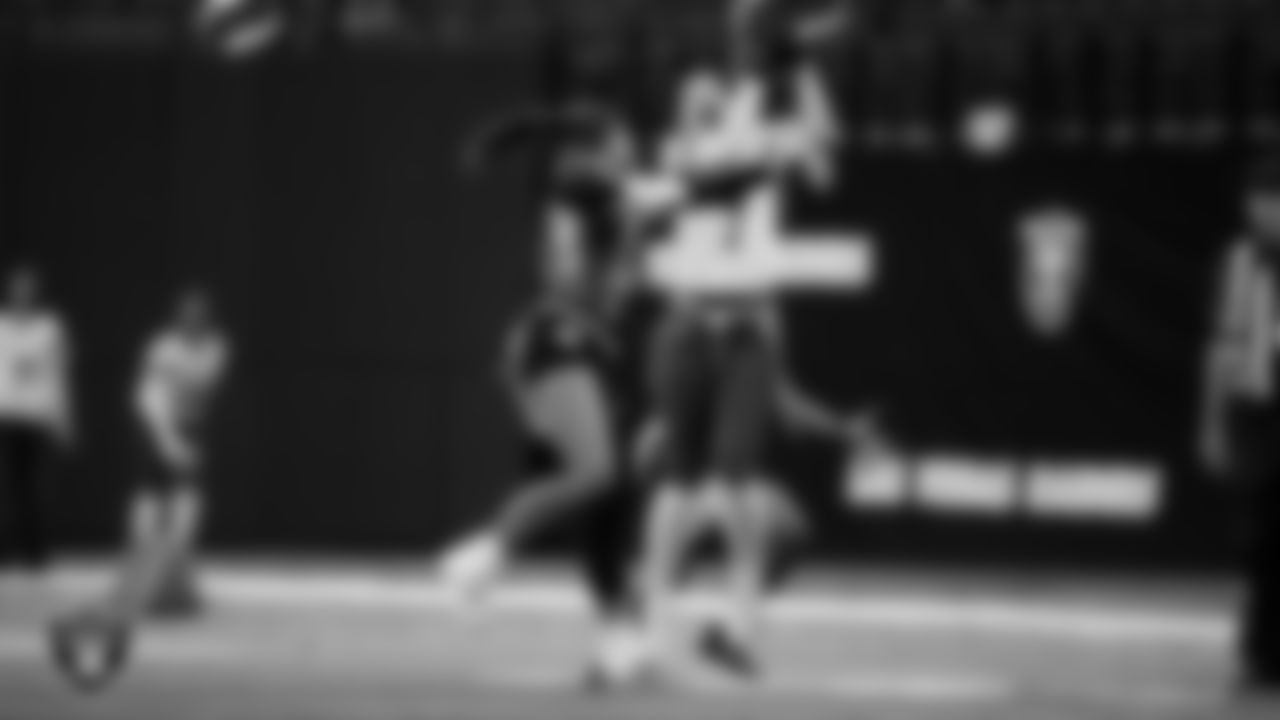 Sierra Vista High School and Green Valley High School face off in the NIAA 4A Flag Football State Championship game at Allegiant Stadium.