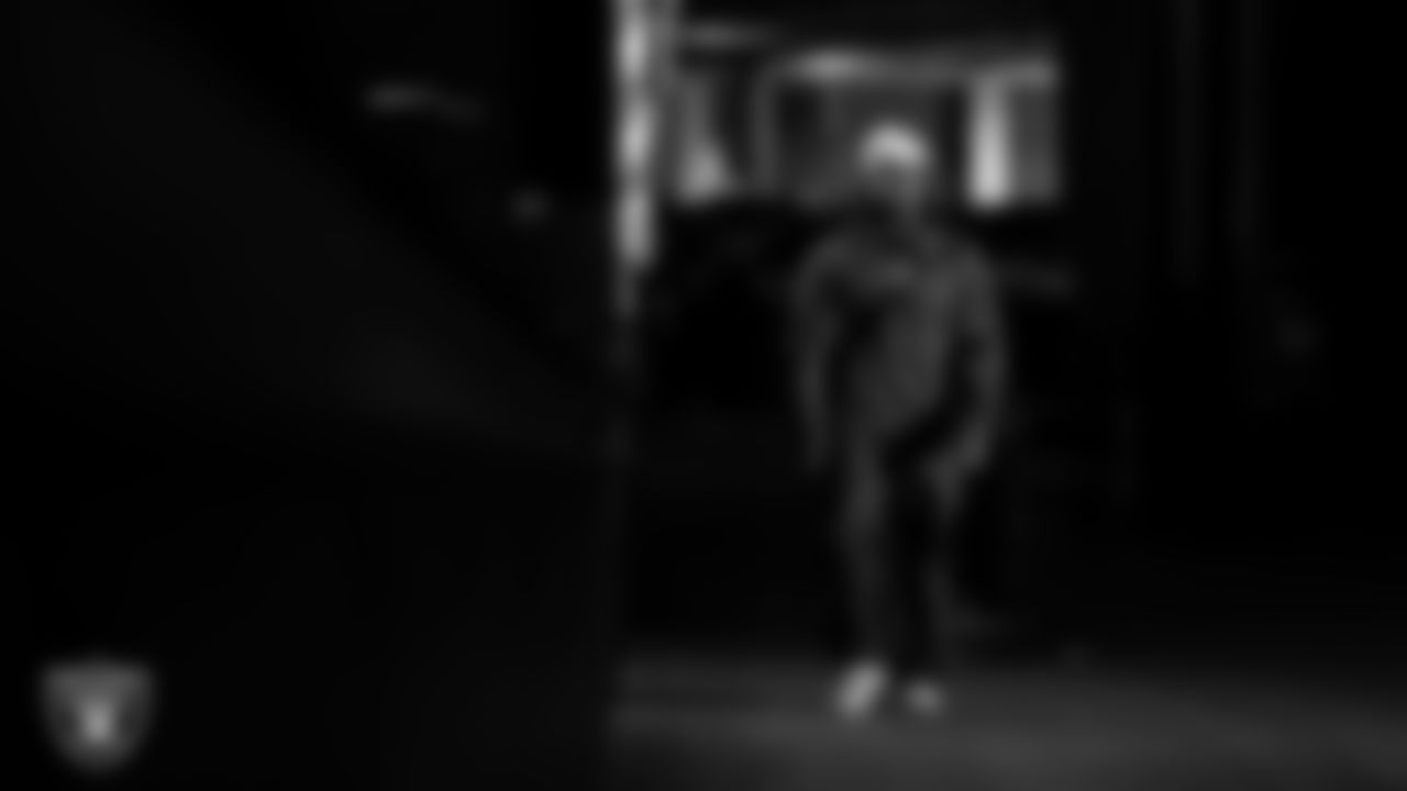 Las Vegas Raiders running back Ashton Jeanty (2) arrives to the regular season home game against the Kansas City Chiefs at Allegiant Stadium.