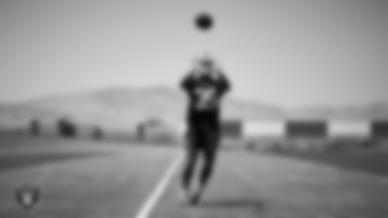 Las Vegas Raiders cornerback John Humphrey (39) at day one of 2025 Rookie Minicamp at Intermountain Health Performance Center.