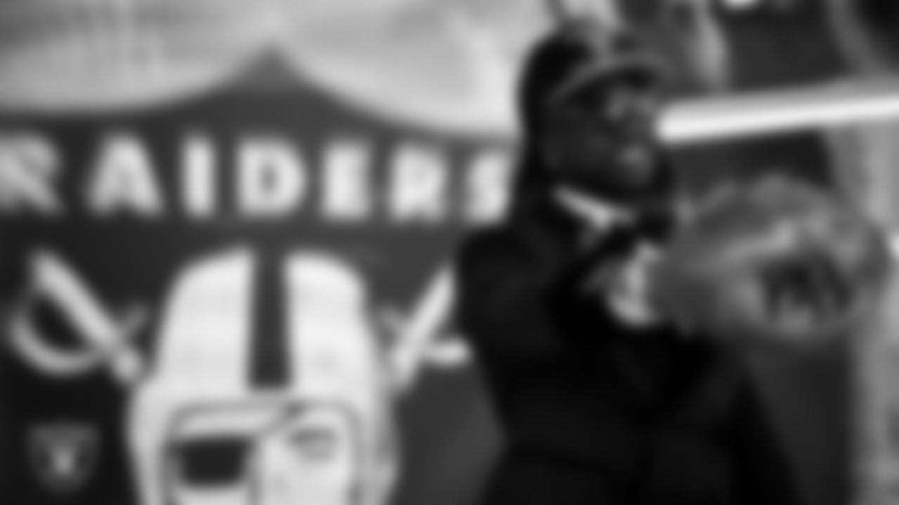 Boise State running back Ashton Jeanty after being selected 6th overall by the Las Vegas Raiders during the 2025 NFL Draft.