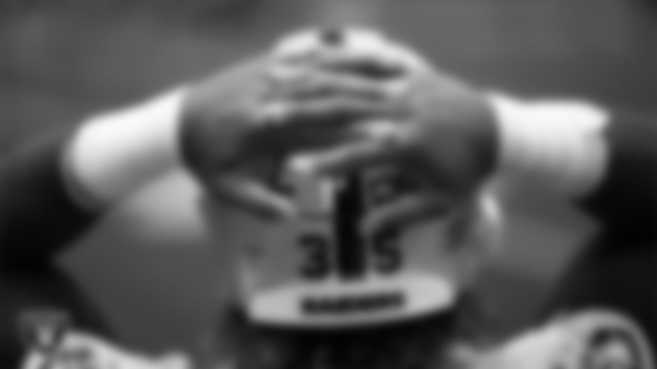 Las Vegas Raiders running back Chris Collier (35) during practice at Intermountain Health Performance Center.