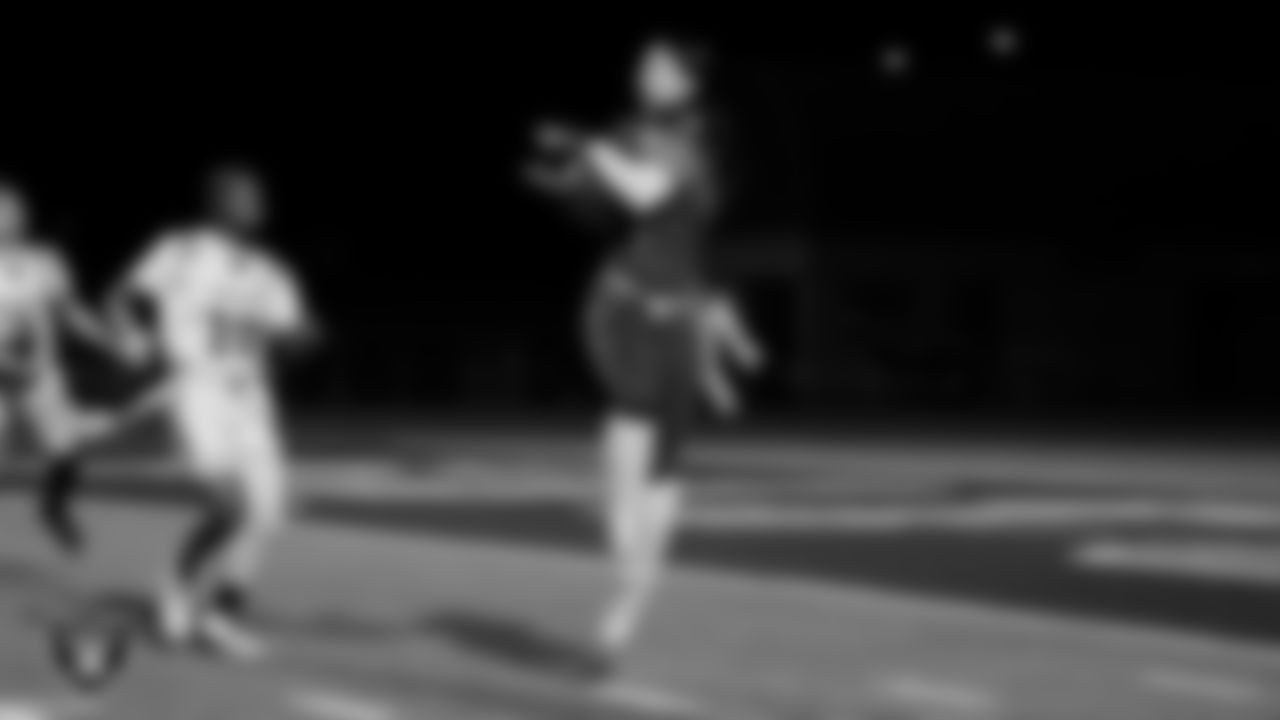 Green Valley High School hosts Del Sol Academy of the Performing Arts during the Las Vegas Raiders' High School Flag Football Showcase game at Green Valley High School.