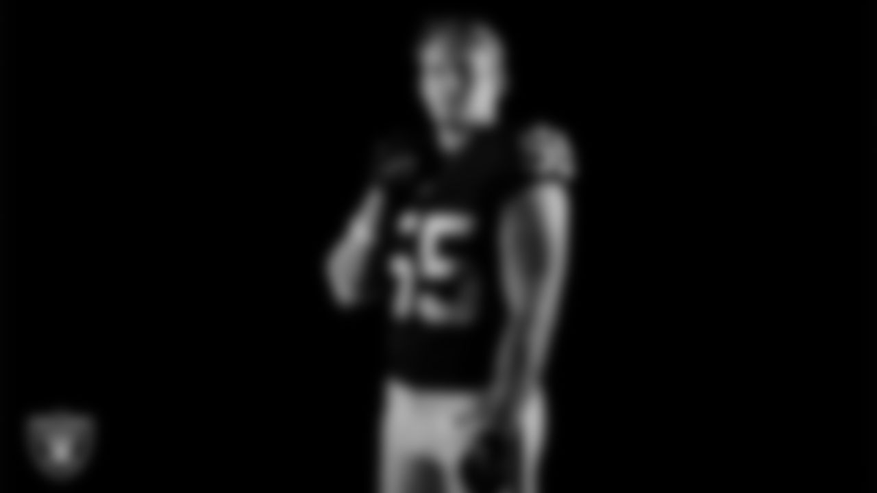 Las Vegas Raiders linebacker Cody Lindenberg (55) poses for a photo at the 2025 Raiders Media Day.