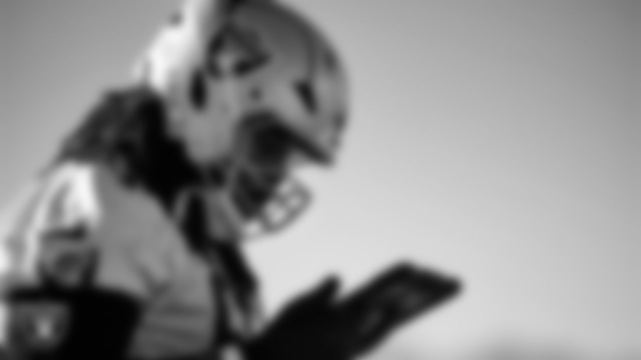 Las Vegas Raiders guard Dylan Parham (66) during practice at Intermountain Health Performance Center.