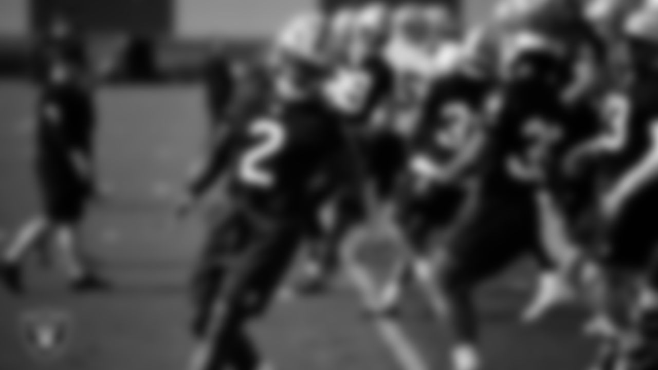 Las Vegas Raiders running back Ashton Jeanty (2) during practice at Intermountain Health Performance Center.