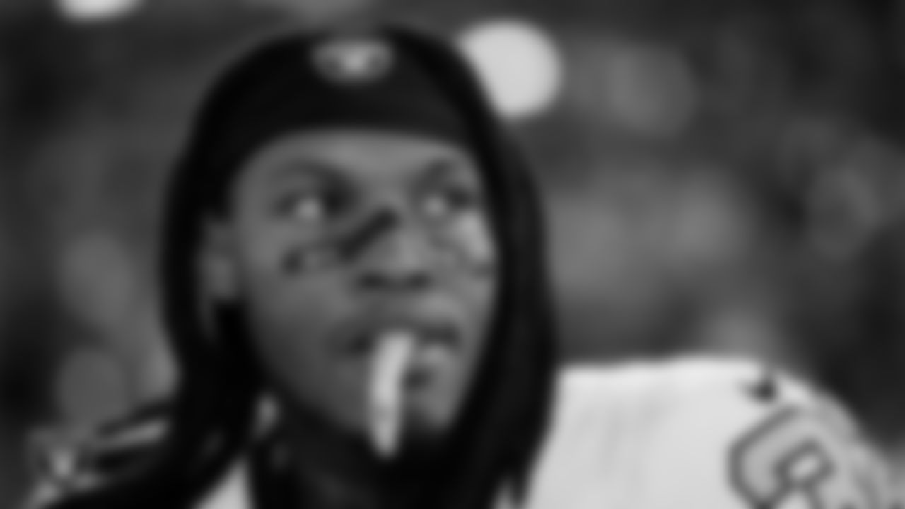 Las Vegas Raiders safety Lonnie Johnson Jr. (32) during the national anthem before the regular season away game against the Denver Broncos at Empower Field at Mile High.