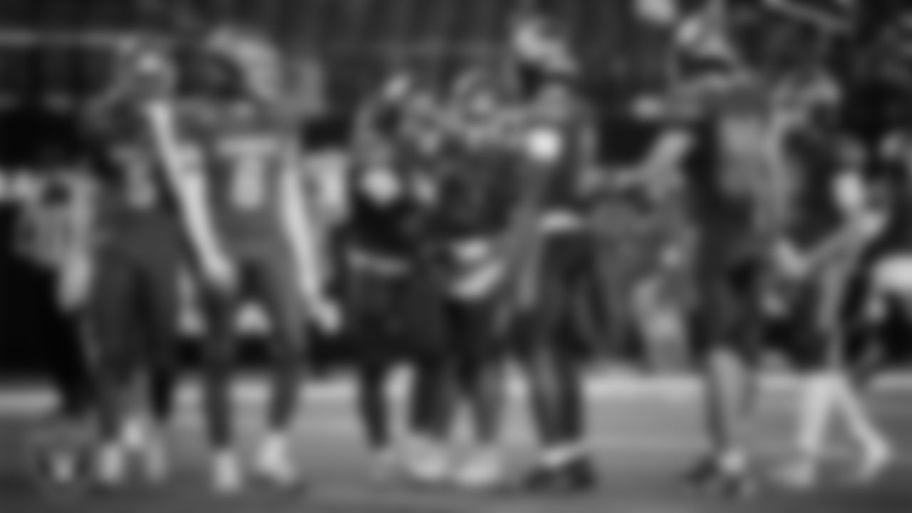 Bishop Gorman High School and Arbor View High School face off in the NIAA 5A Open Division State Championship game at Allegiant Stadium.