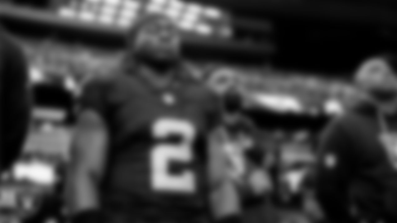 Las Vegas Raiders running back Ashton Jeanty (2) during the national anthem before the regular season home game against the Kansas City Chiefs at Allegiant Stadium.