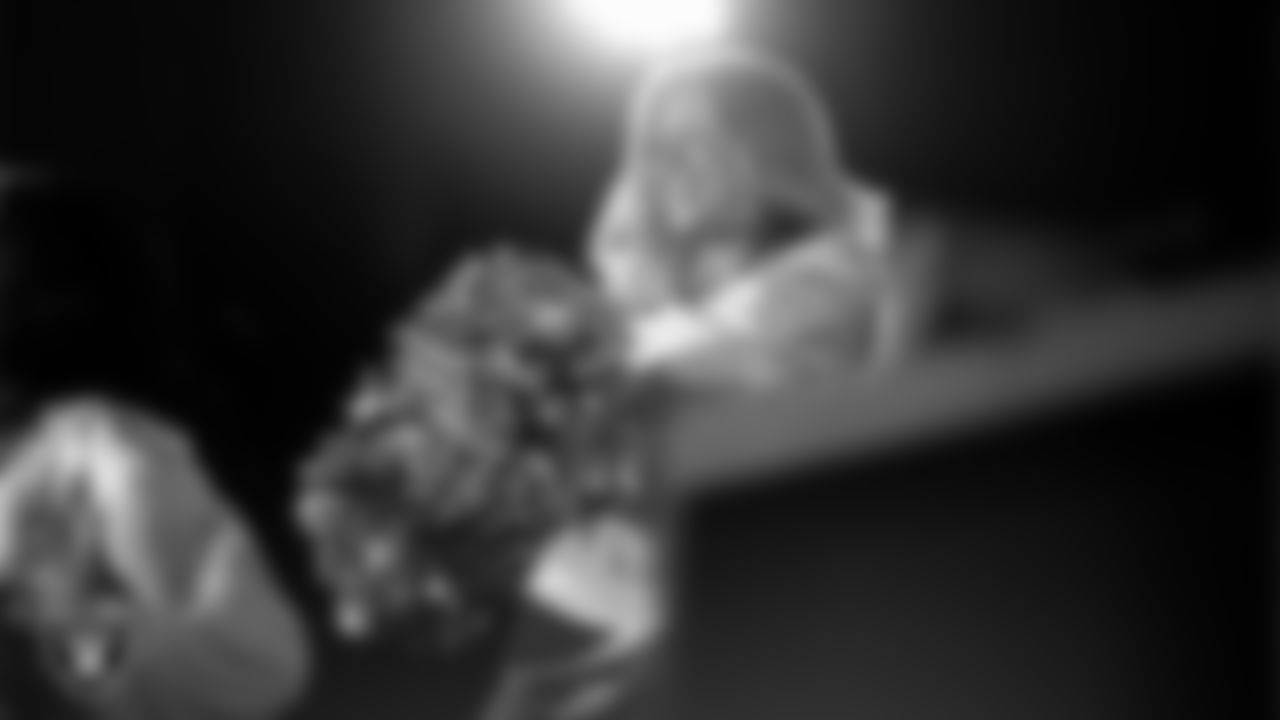 Raiderette Jordie performs with rapper and record producer Lil Jon during halftime at the Las Vegas Raiders regular season home game against the Los Angeles Chargers at Allegiant Stadium.