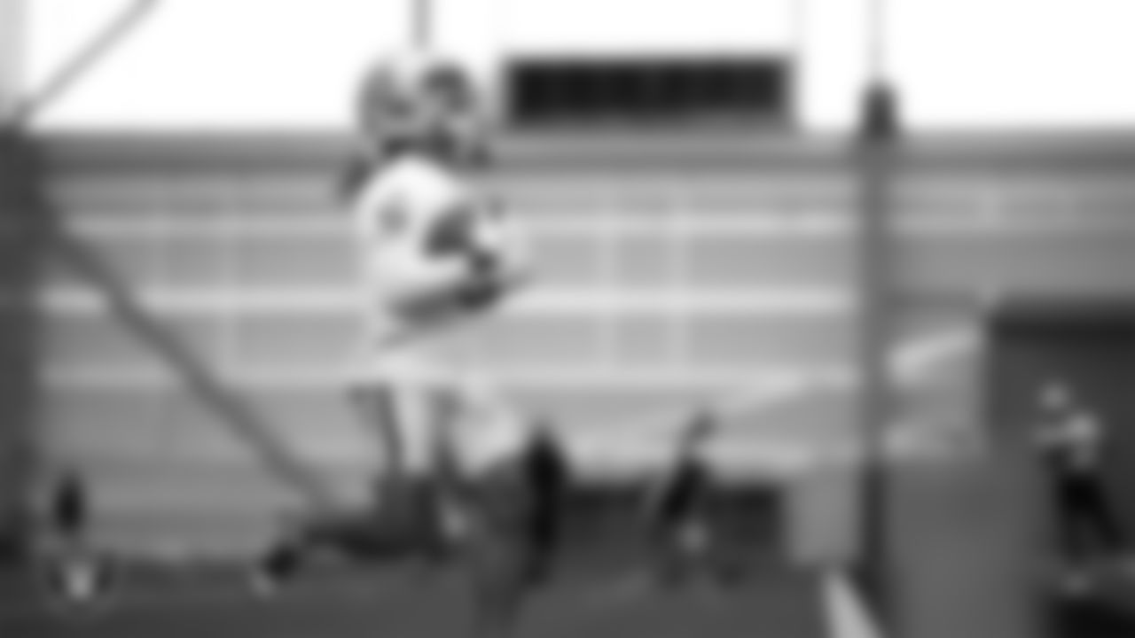 Las Vegas Raiders running back Ameer Abdullah (8) during practice at Intermountain Health Performance Center.