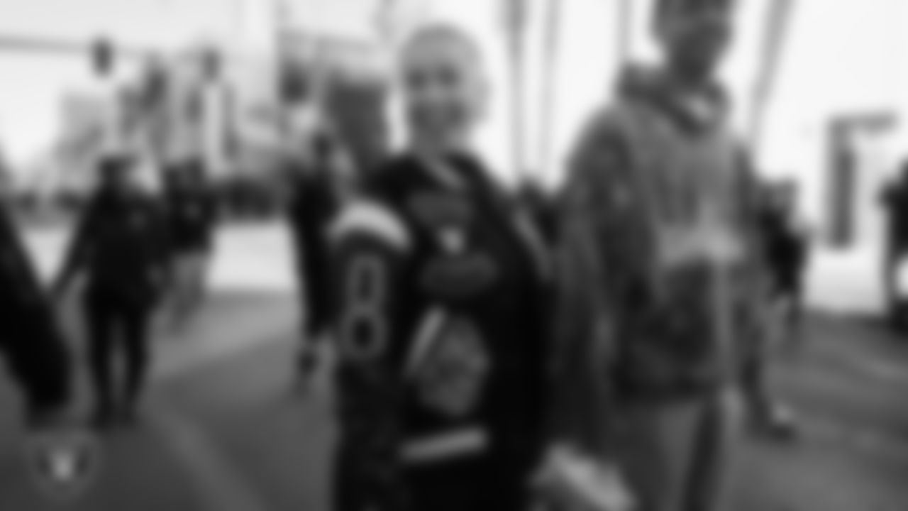 Las Vegas Raiders government and community relations specialist Lilah Haye during the Martin Luther King Jr. Day Parade in Downtown Las Vegas.