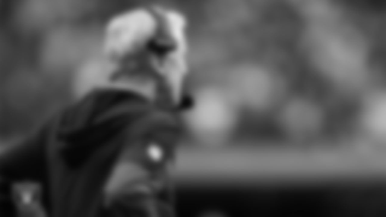 Las Vegas Raiders Head Coach Pete Carroll on the sidelines during the regular season home game against the Tennessee Titans at Allegiant Stadium.